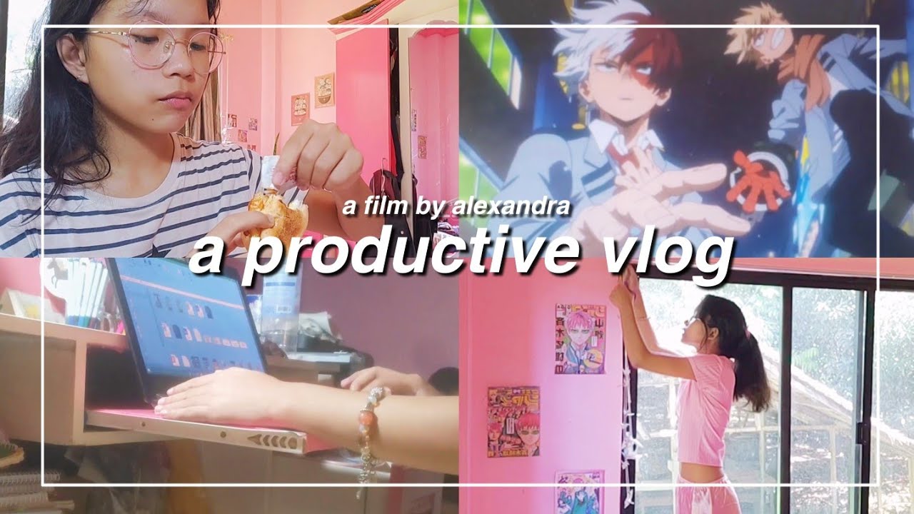 [vlog] a productive day, eating, anime, cleaning | Philippines 🇵🇭