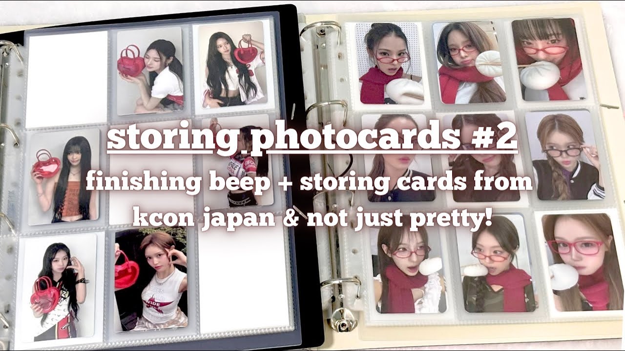 storing photocards #2 ⋆˚𝜗𝜚˚⋆ izna beep, kcon japan, not just pretty | no talking