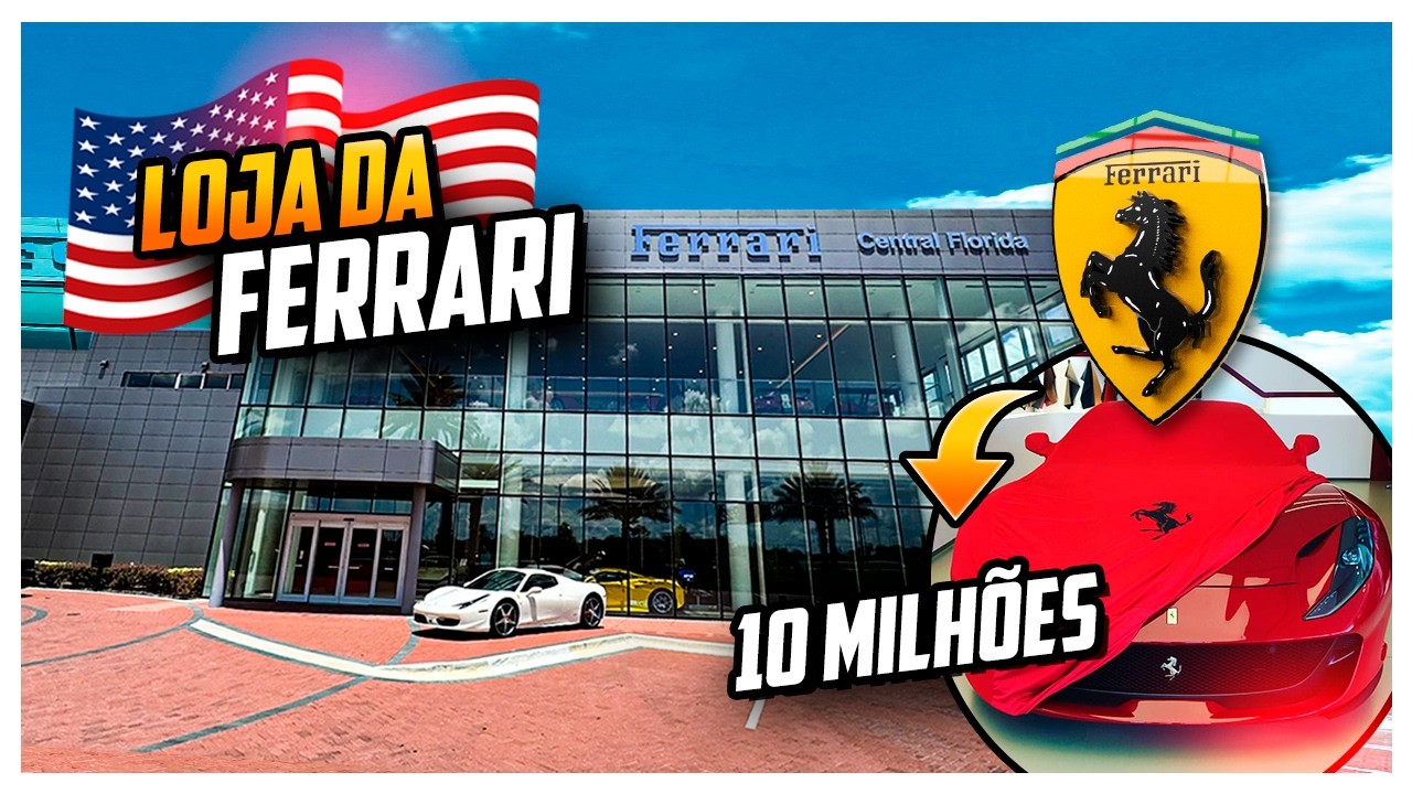 SÓ FERRARI nos EUA 😱 F-40 de mais de 10 MILHÕES de REAIS