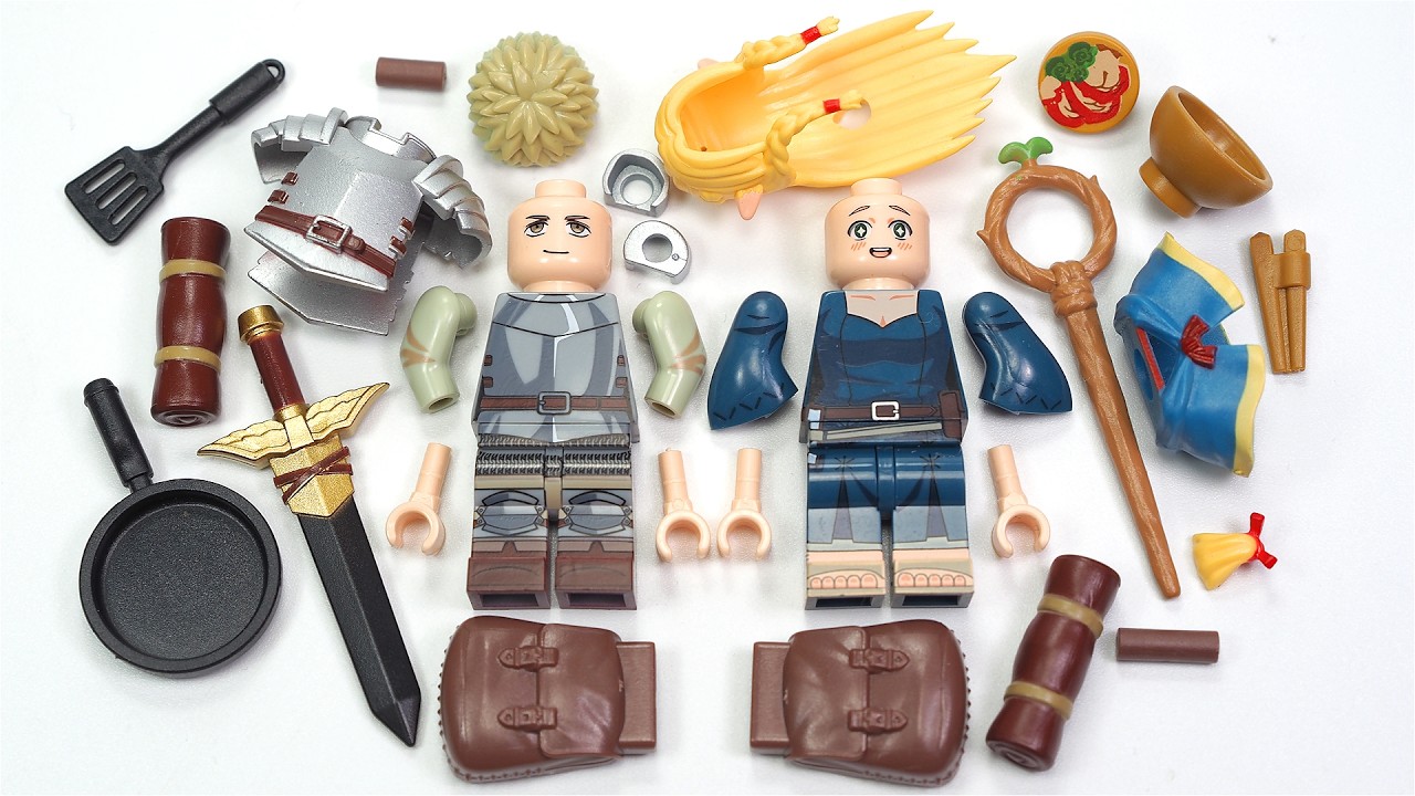 LEGO Delicious in Dungeon ダンジョン飯 迷宮飯 | Laios Touden | Marcille Donato Lego Minifigures AC0002 AC0003