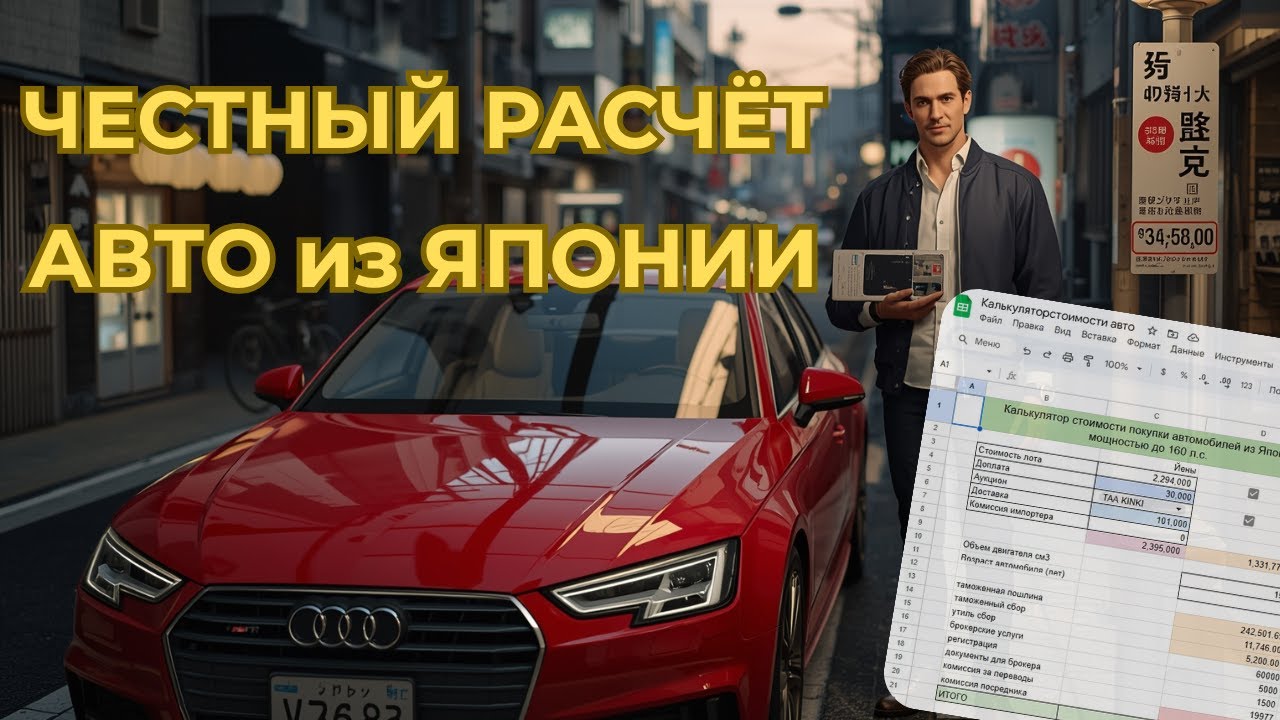 Честный расчет стоимости авто из Японии