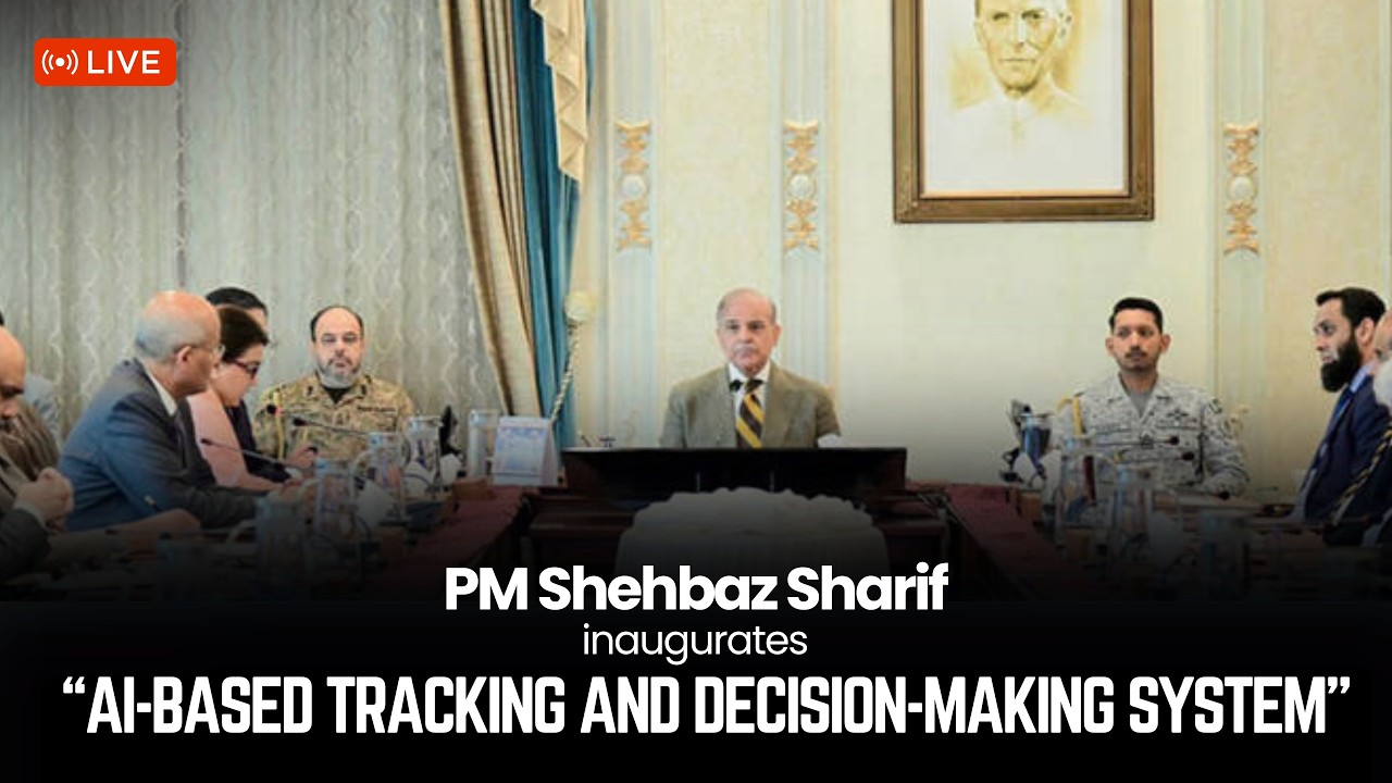 LIVE: PM Shehbaz Sharif inaugurates AI-based tracking and decision-making system