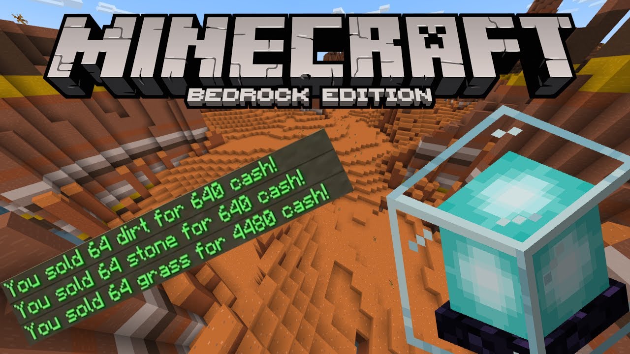 HOW TO MAKE A SELLPAD USING SCRIPTS (Minecraft Bedrock Script API)