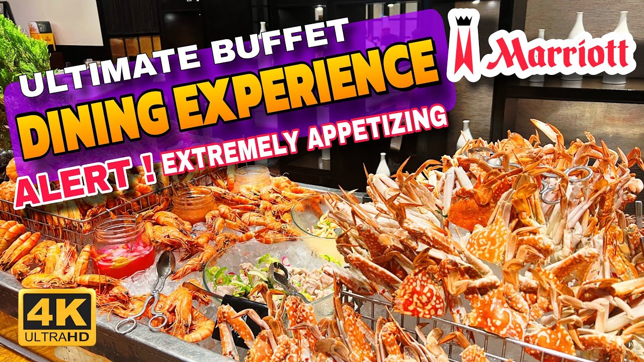 Marriott Cafe: Food, Ambiance, Service at Manila Marriott Hotel 🇵🇭 | 4K Food and Walk Tour |