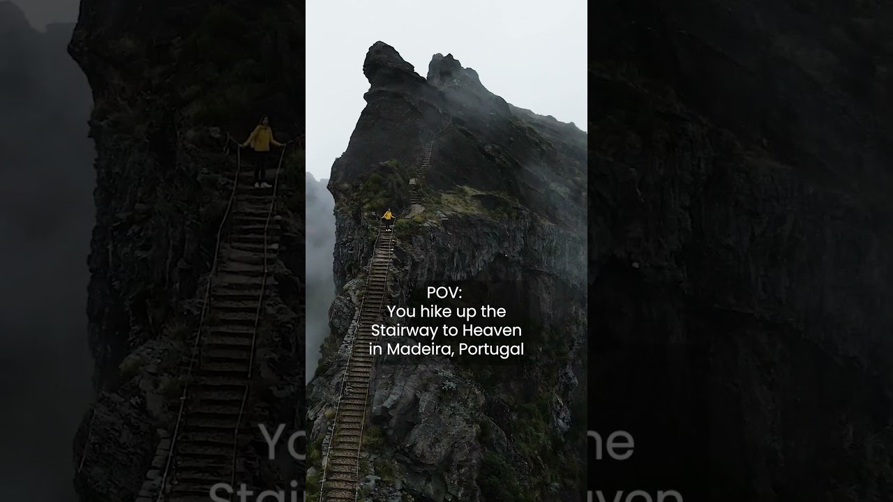 The Stairway to Heaven in Madeira, Portugal