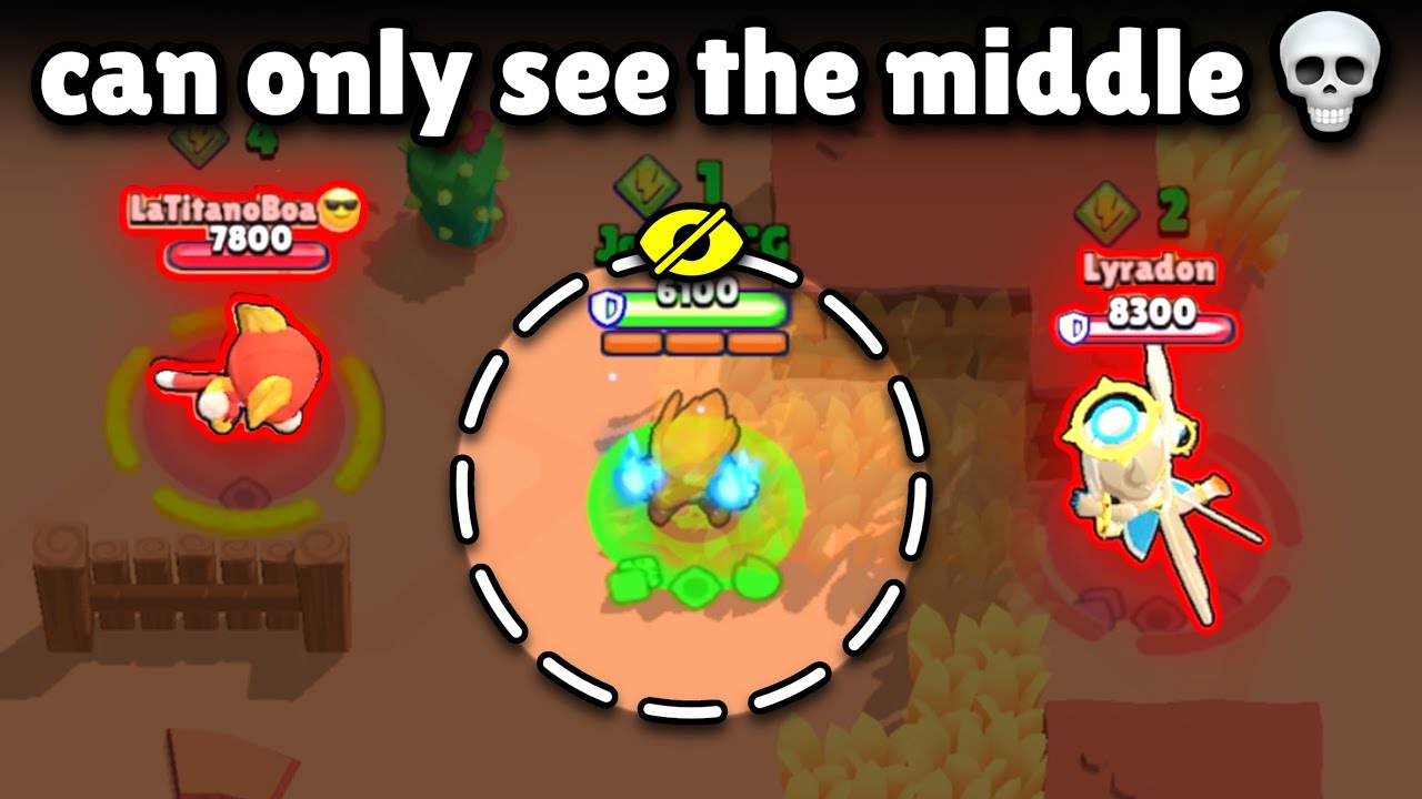 Могу ли я победить в Brawl Stars, видя только 10% своего экрана?