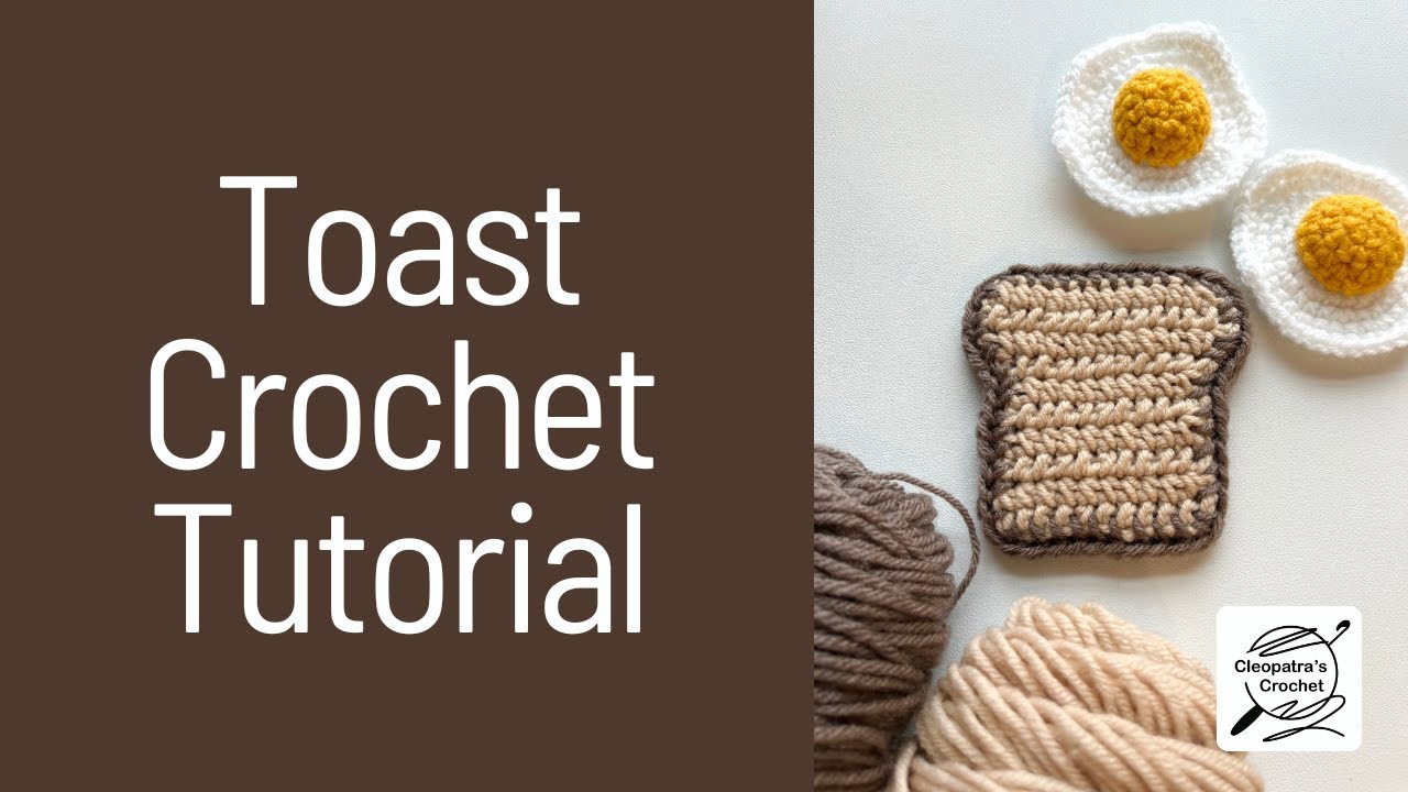 Toast Amigurumi Crochet Tutorial 🍞 | Beginner Friendly | Bread Slice