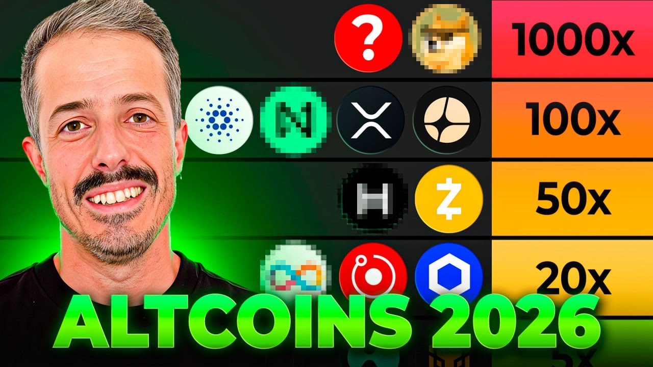 💣 LAS 10 MEJORES ALTCOINS PARA 2026 100% - [NARRATIVA Y PUNTOS DE COMPRA]