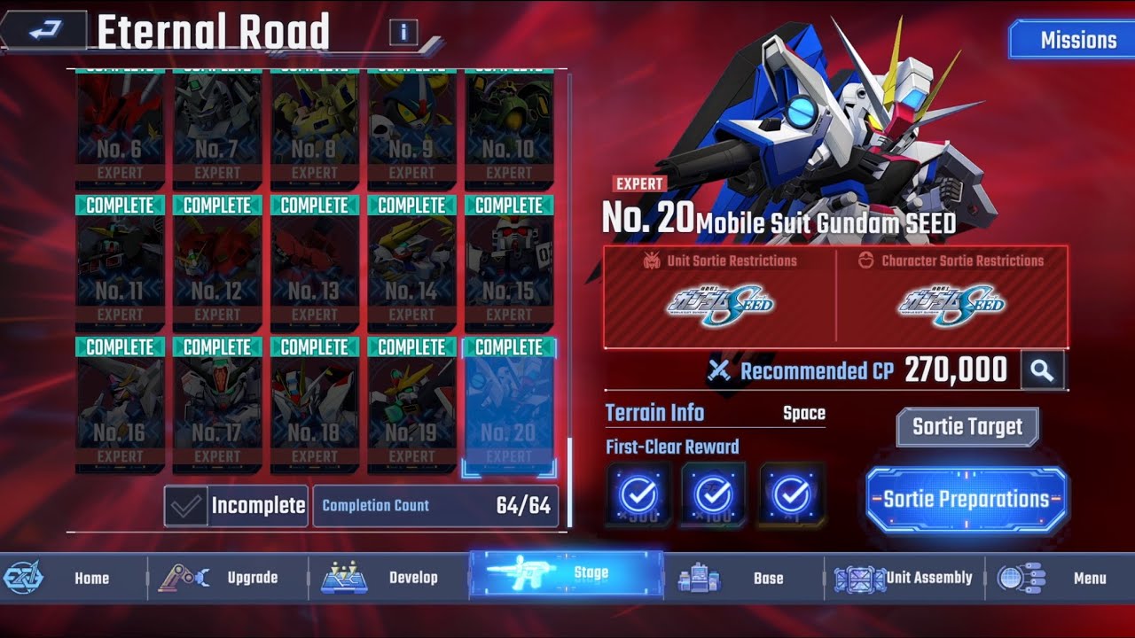 G Eternal - Eternal Road Ex 20 Dev Unit +10 surviving units 永恆之路 Ex20 開發機+10機存活