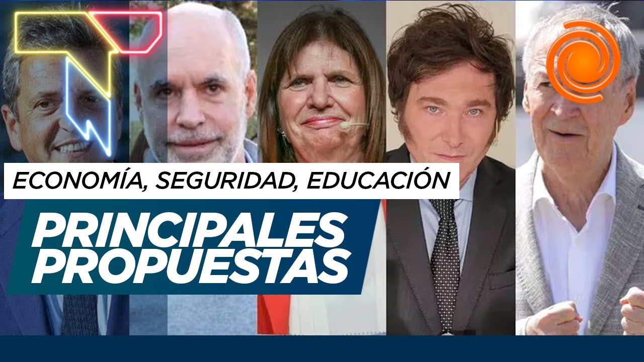 PASO: las principales propuestas de Massa, Bullrich, Larreta, Schiaretti y Milei