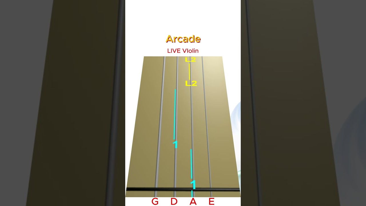 ARCADE 🎯 &ndash; Live Violin & Animated Violin TAB | Happy Scales for Duo