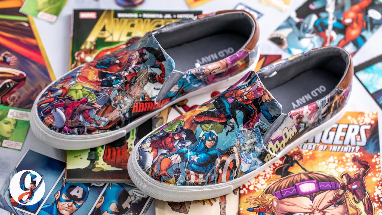 DIY Marvel Comic Book Shoes Are the Perfect Handmade Gift for Any Superhero Fan | GRATEFUL