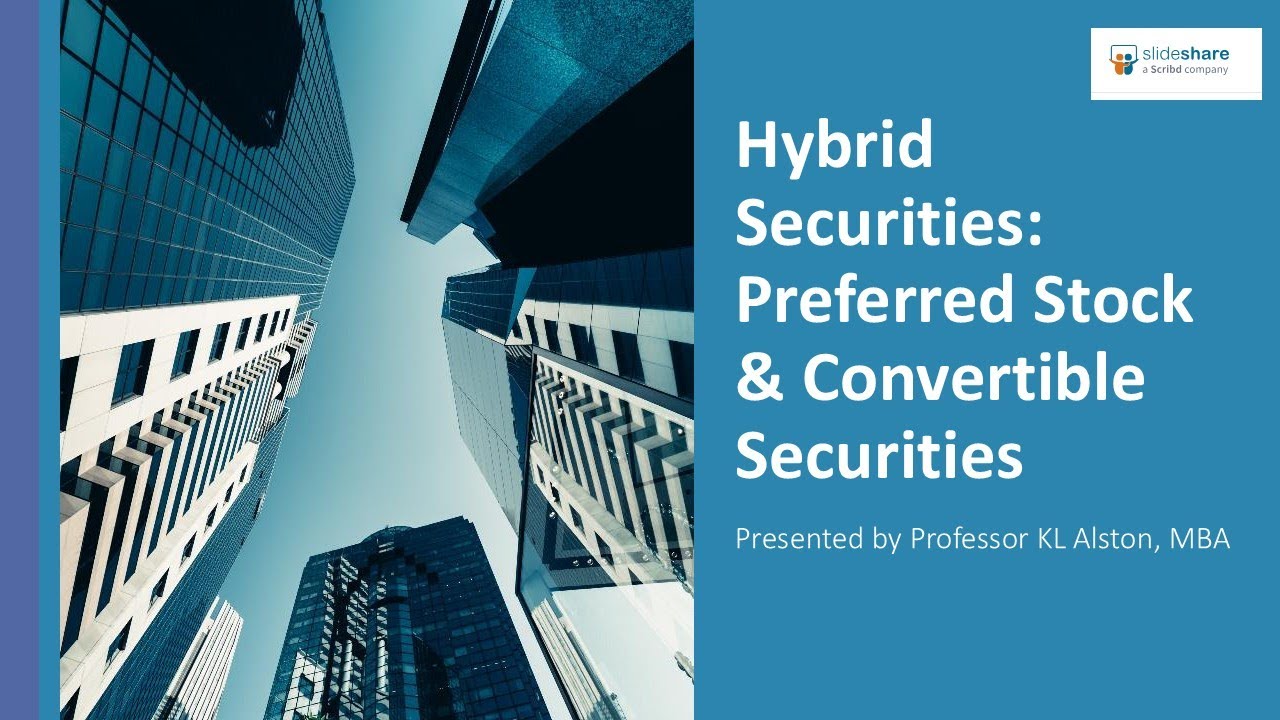 Chapter 10 Hybrid Securities Preferred Stock and Convertible Securities 2025
