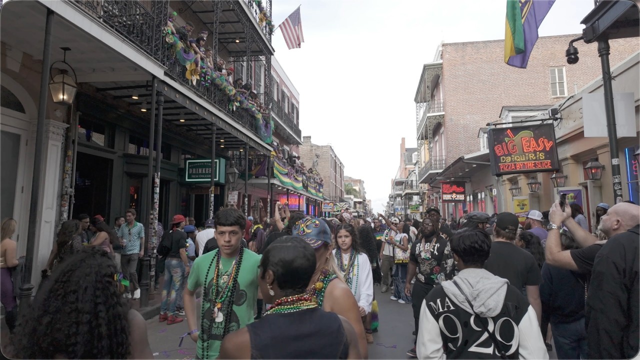 ON BOURBON STREET FOR FAT TUESDAY BRING OUT ALL THE BADDIES IN NEW ORLEANS,LA