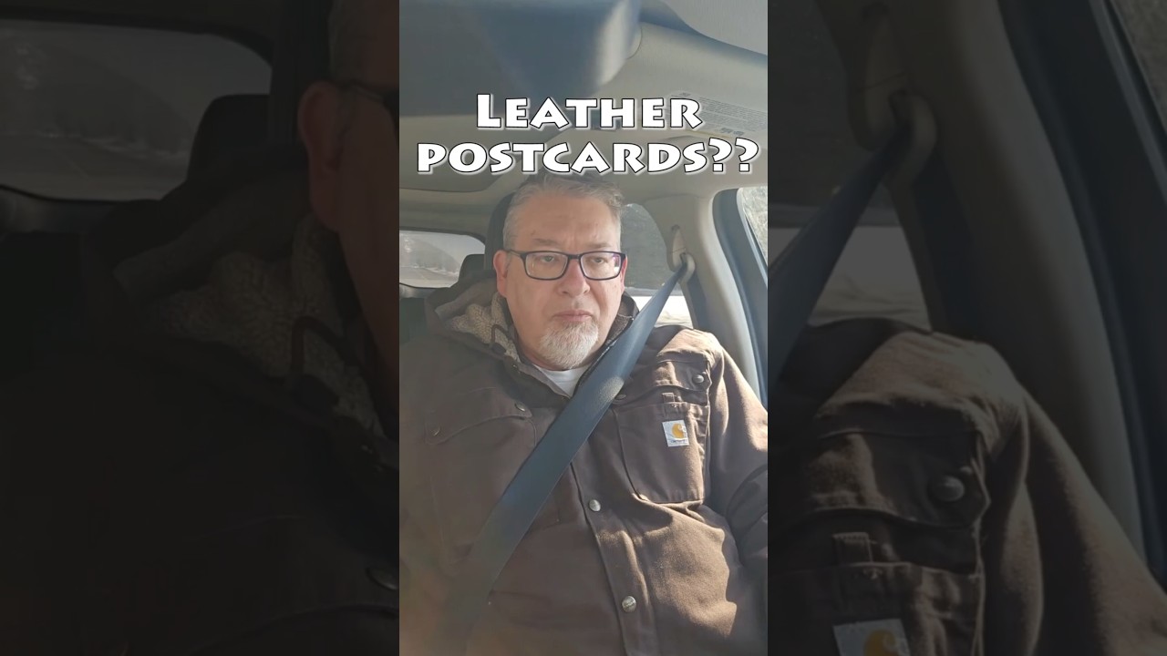 leather postcards were once a thing  #ebay