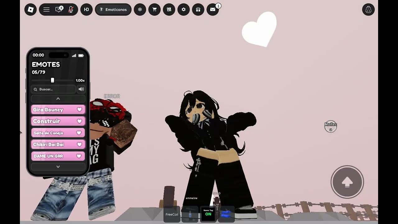 Yo bailando en Roblox (cambio de avatar de roblox)