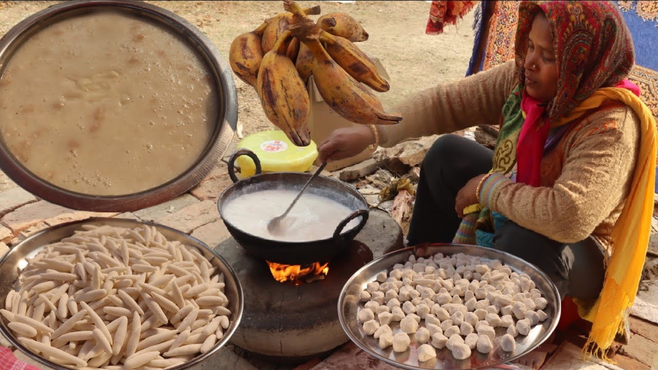 Kolar Pitha Recipe | Village Food And Nature | #villagefood#cooking#food#kitchen 