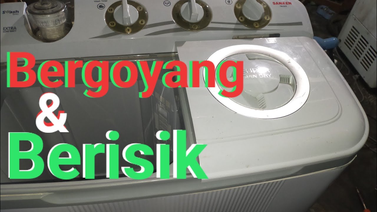 Pengering mesin cuci bergoyang keras dan berisik