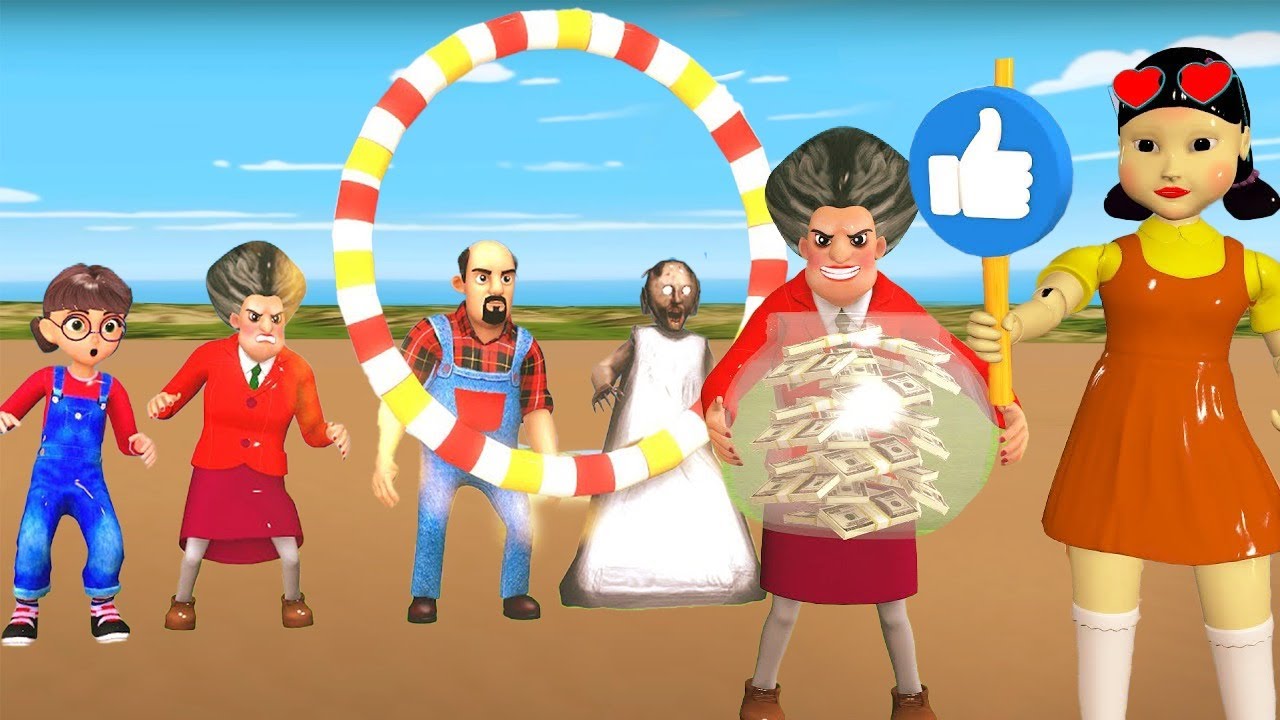 Scary Teacher 3D vs Rainbow Friends Game Challenge Part-10