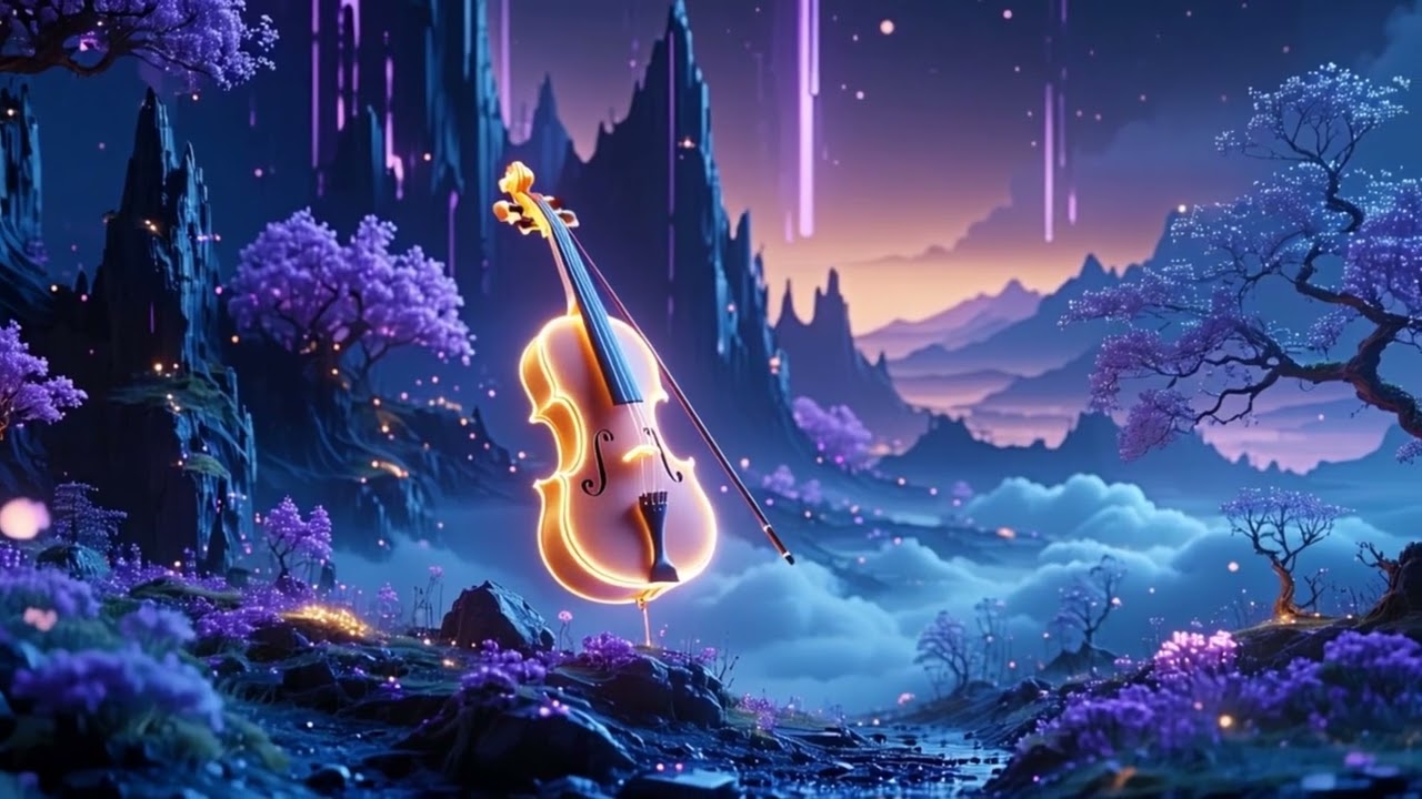 Nightuvo &ndash; Neon Dusk | Cinematic Violin Music for Focus & Deep Work