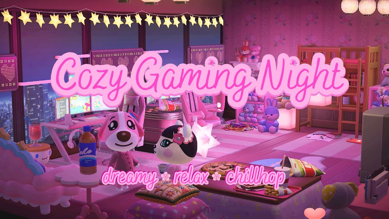 Cozy Gaming Night🌸🎮🎀| Animal Crossing | relax and chill bgm ✨💕