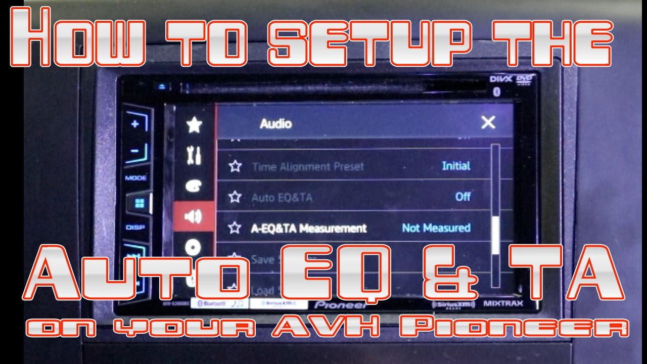 Как настроить измерение Auto EQ и TA на магнитоле Pioneer AVH