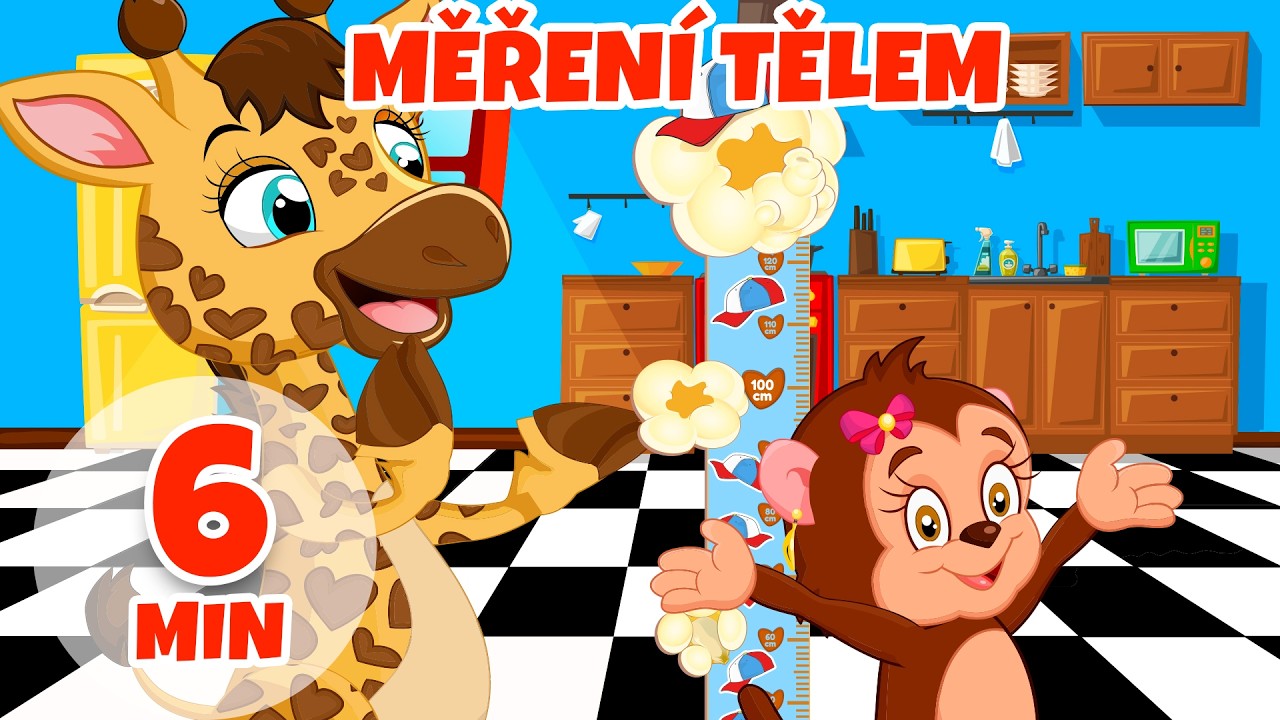 Měření tělem - 6 min Giramille | Dětské říkanky a písničky
