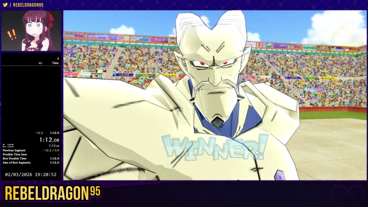 Dragon Ball Z: Budokai 3 (HD) World Tournament Novice PB - 1:12