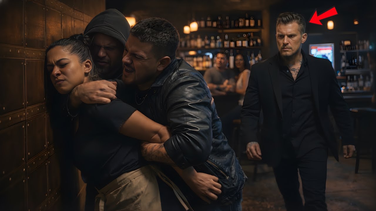 Thugs Pinned the New Waitress for “Talking Back”— One Call to the Mafia Boss Ends Everything
