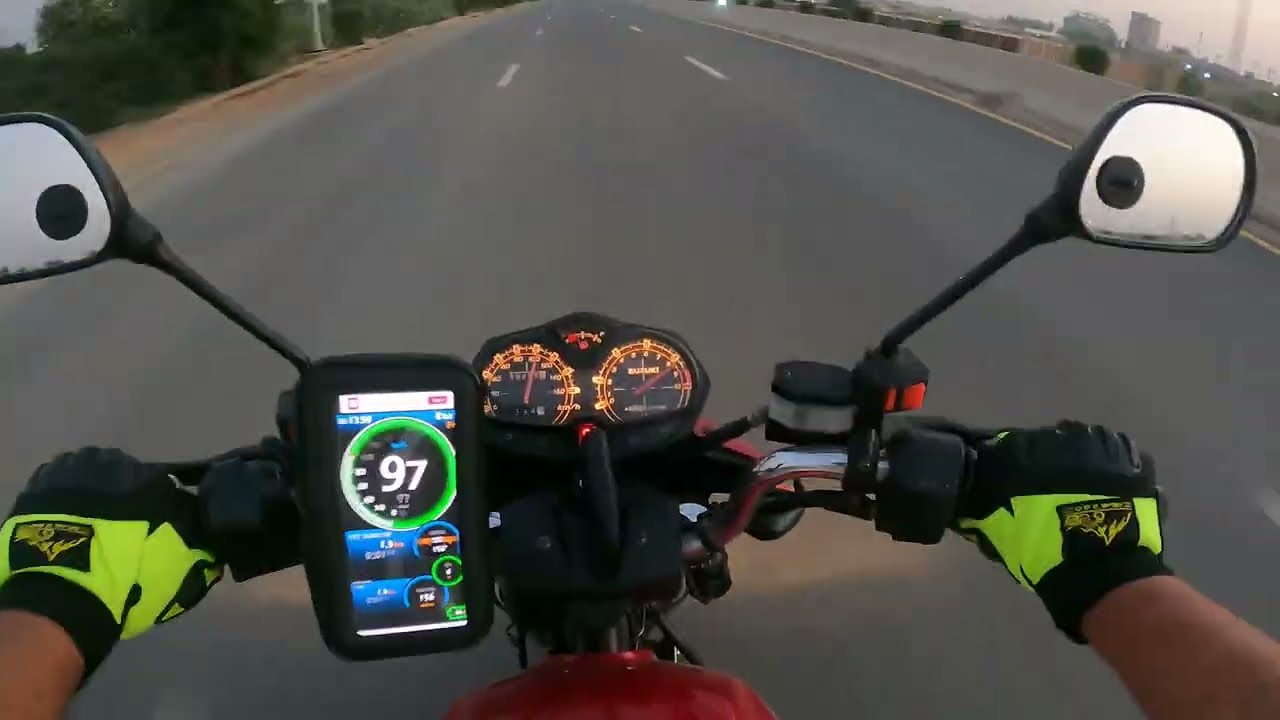 Suzuki GR150 Speed Test on GPS | GR top Speed Test
