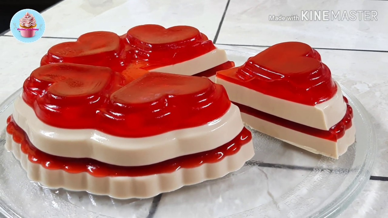 Gelatina para Día del amor y la amistad  / San valentin /Cocina con Jenny
