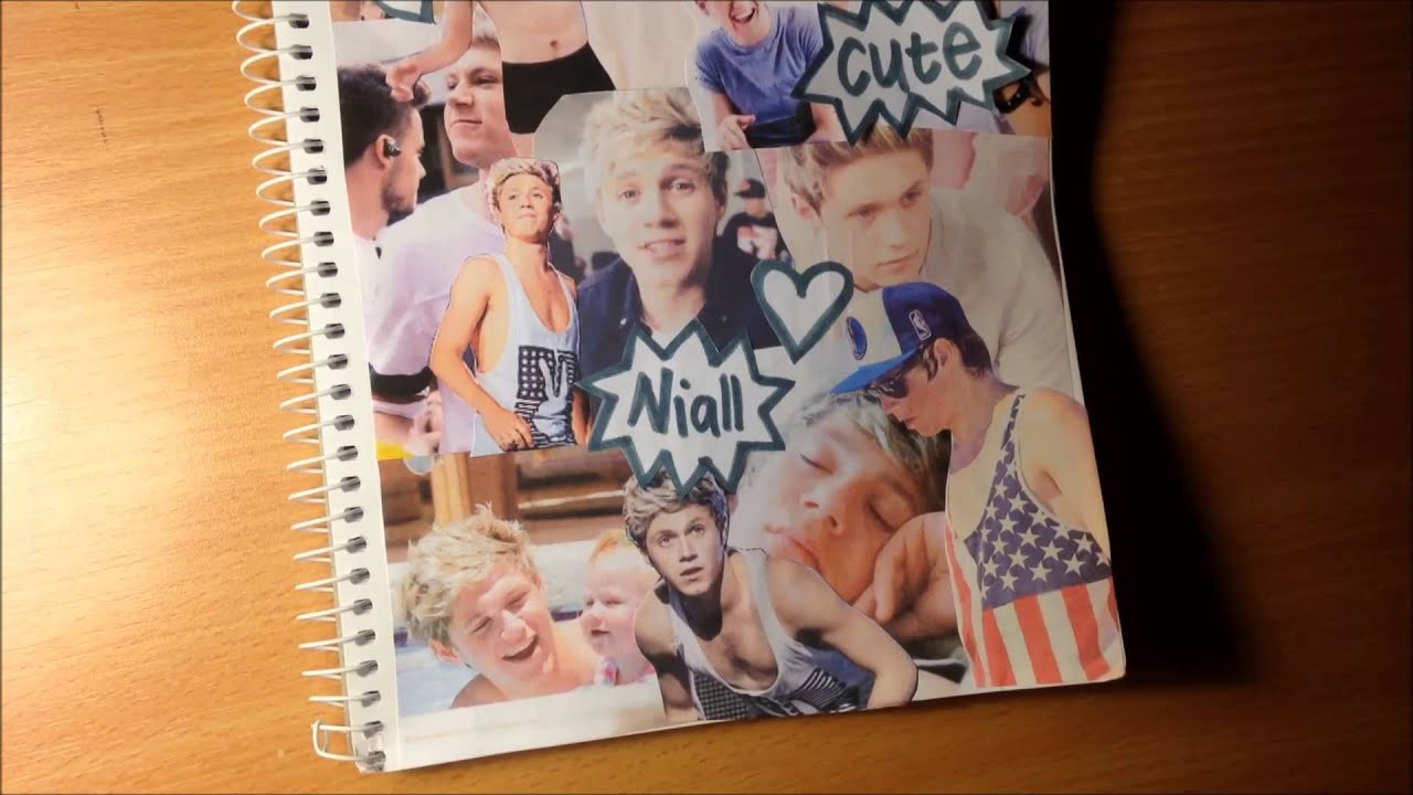 DIY Niall notebook cover