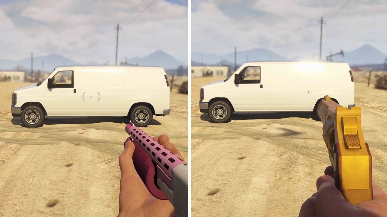 Which weapon destroys the Bravado Rumpo (unarmored) Car faster?