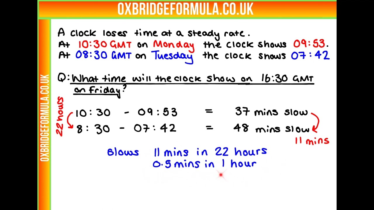 BMAT 2021 Section 1 - Q24 (PS) - Clock.mov - Worked Solution