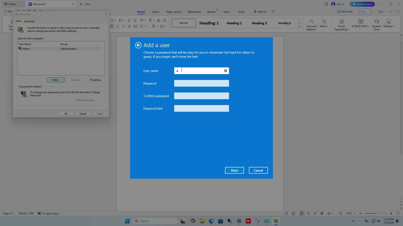 How to Add Another User on Windows 11 Home Edition