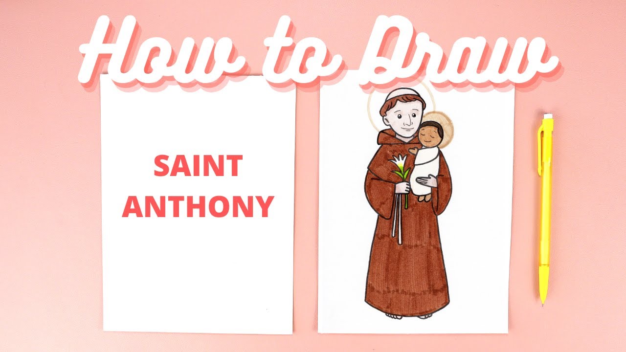 How to Draw Saint Anthony Step-by-Step Catholic Art Tutorial