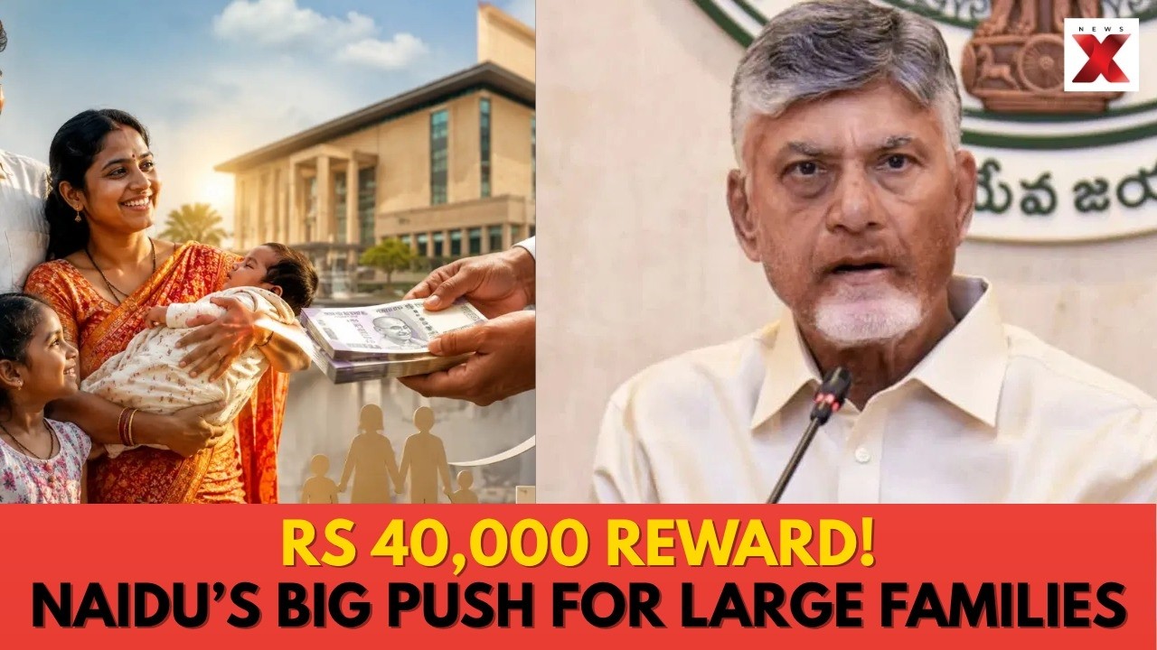 Andhra Pradesh Population Policy: Rs 30K For Third Child, Rs 40K For Fourth | NewsX Explains