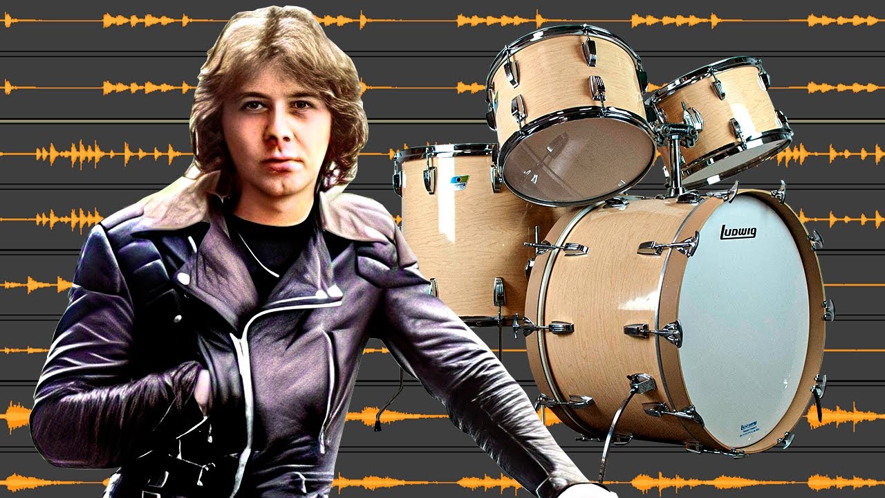 Clive Burr - Genghis Khan - isolated drums.