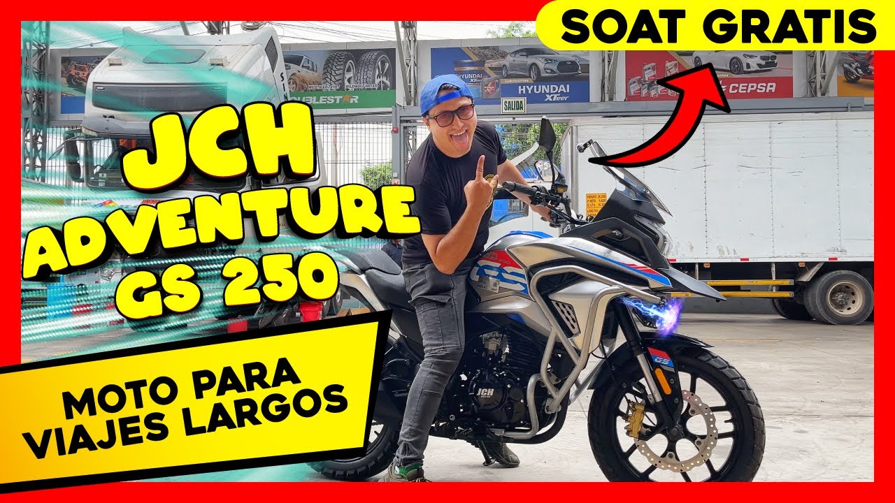 🥇LANZAMIENTO 2024 JCH GS 250 ⭐MOTO ADVENTURE PARA VIAJAR⭐