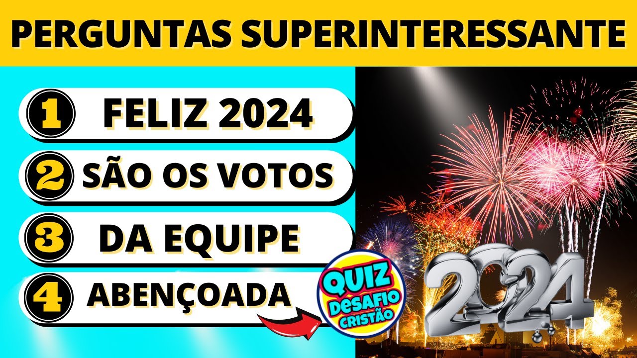 ✅QUIZ DA BÍBLIA - 20 Perguntas Superinteressante.