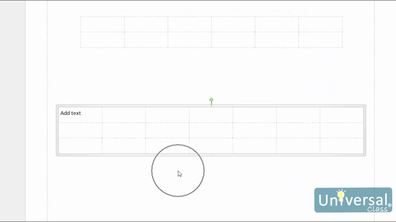 Lesson 13: Using and Formatting Tables - Microsoft Publisher 2016 Course | Universal Class