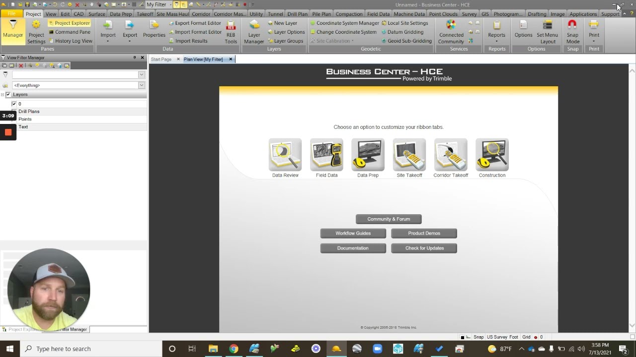 Converting Trimble Files (.dxf/.ttm/.svl/.svd) to a Topcon Project File (.tp3)