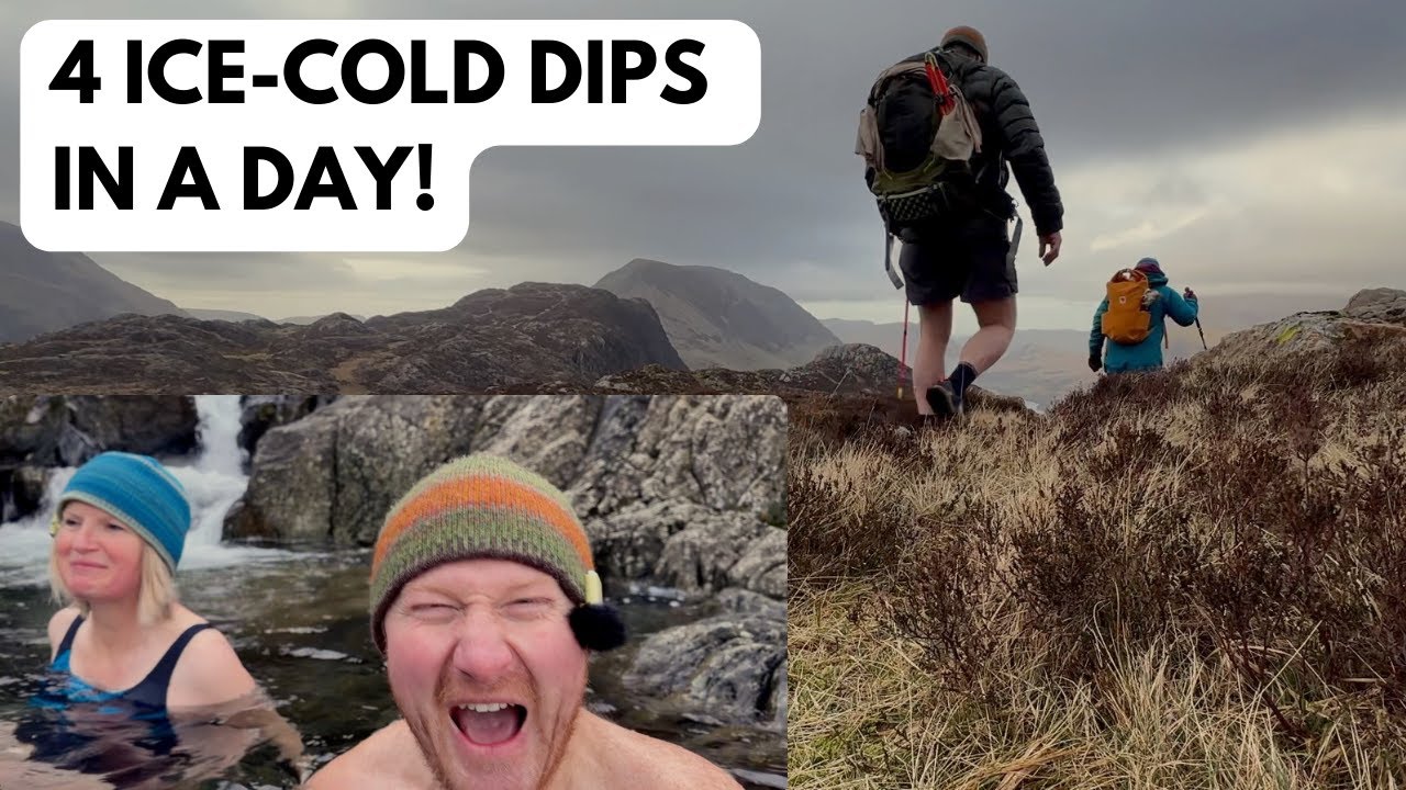 Cold Water Challenge - 4 Freezing Dips in one Hike