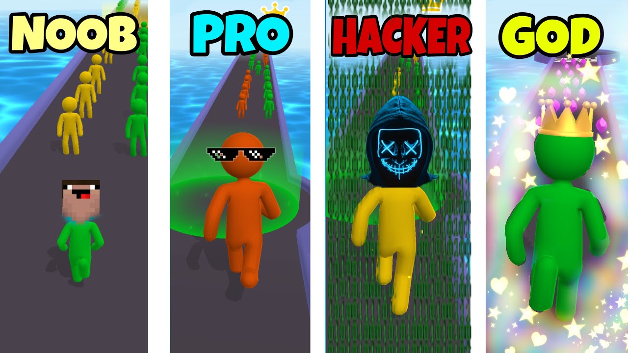 NOOB vs PRO vs HACKER vs GOD - Giant Rush