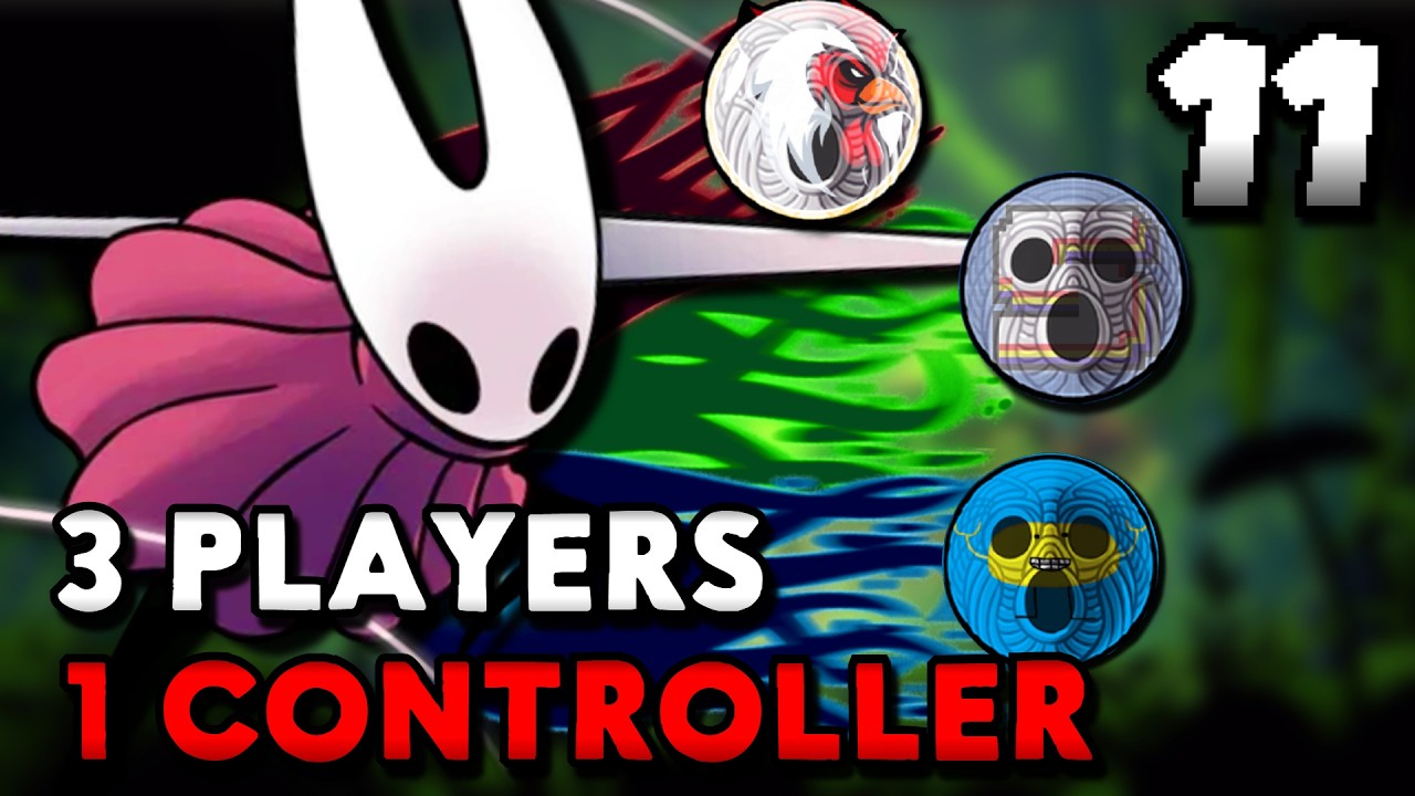 3 PLAYERS 1 CONTROLLER Silksong CHALLENGE! (Ft. @BarelyAlec & @SampleChample) || PART 11