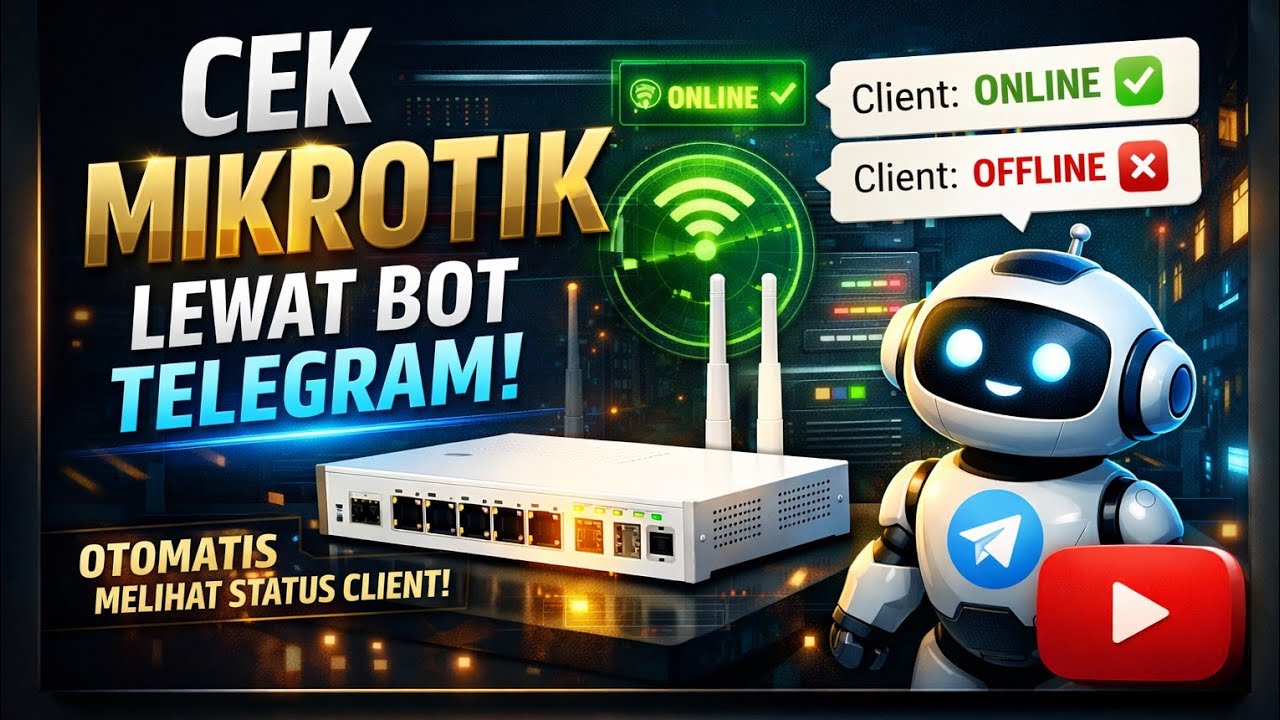 NOC mikrotik menggunakan bot telegram 