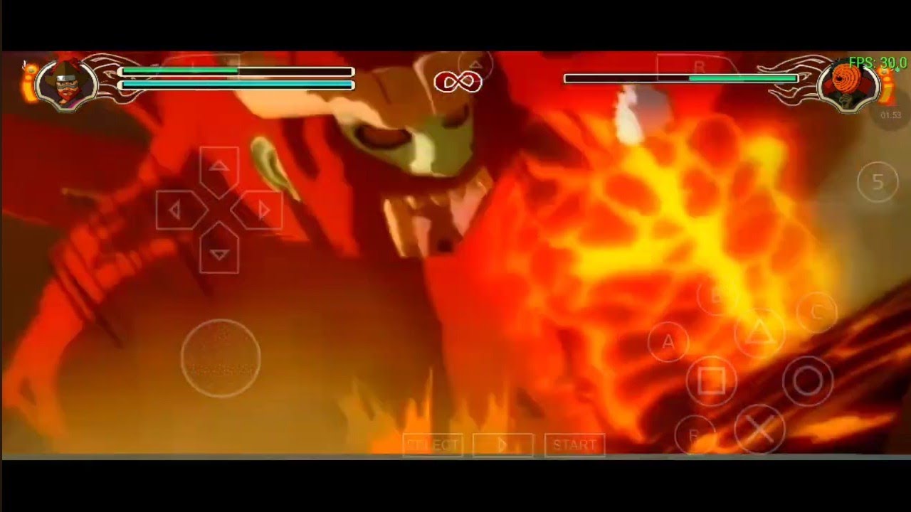 PPSSPP Naruto Ultimate Impact - Rōshi, Great Blazing Eruption🔥🐵
