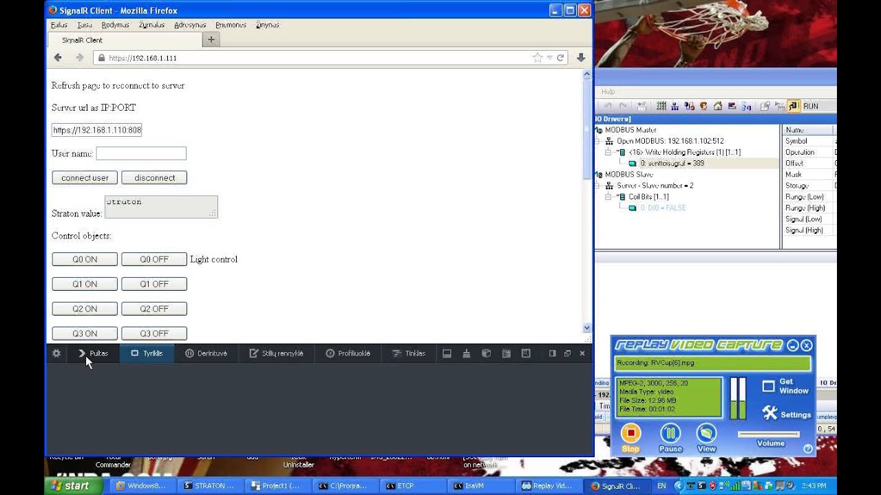 Brodersen RTU realtime control via firefox