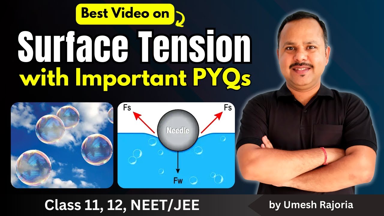 1. Surface Tension | Surface Tension Force | 11th Physics #neet #cbse #umeshrajoria