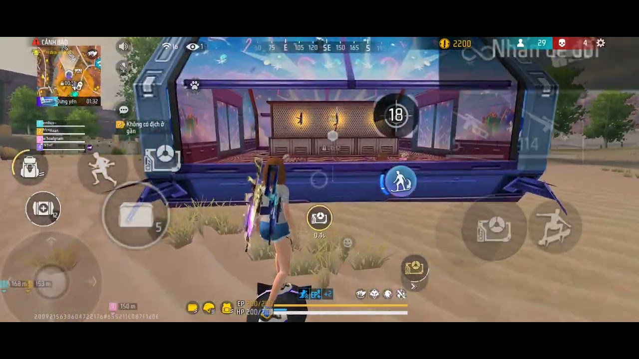 Trận đấu squad 4vs4 | 8 kills 3297 damage